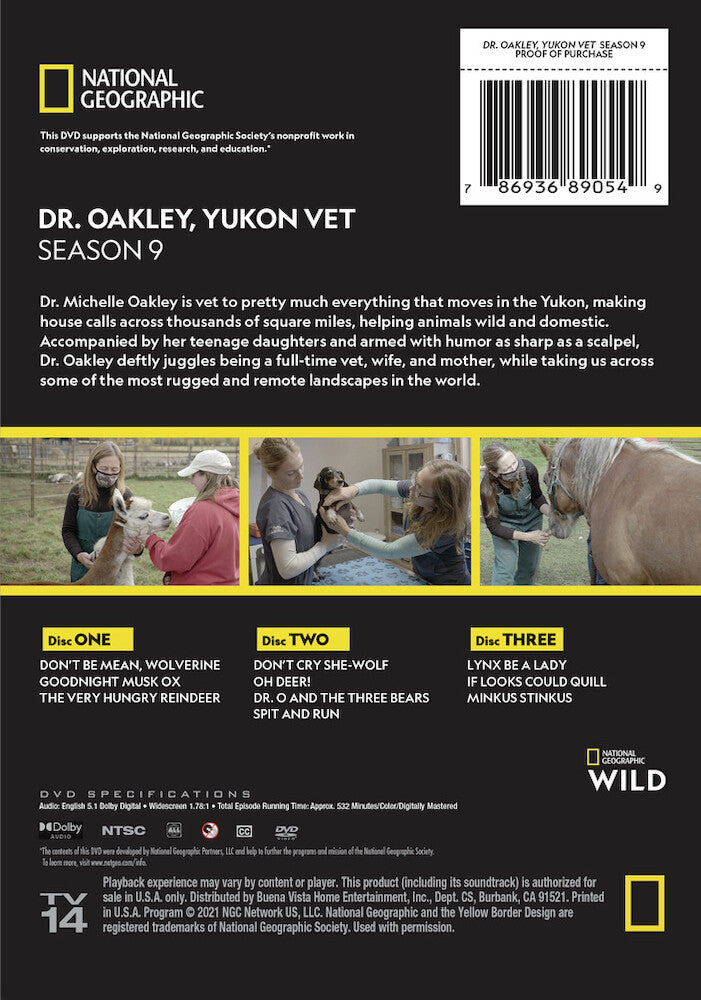 dr. oakley, yukon vet season 9 - Back Panel - DVD