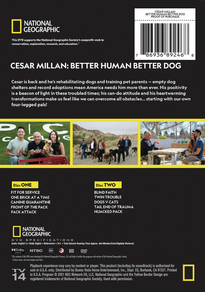 cesar milan: better human better dog - Back Panel - DVD