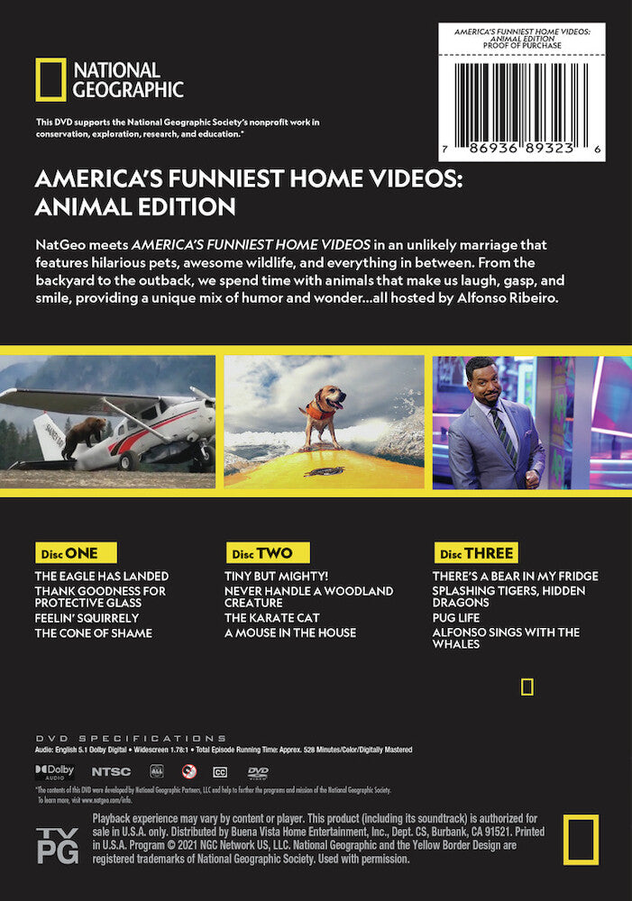 america's funniest videos: animal edition - Back Panel - DVD