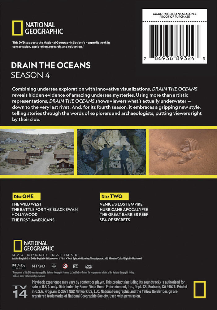 drain the oceans: season 4 - Back Panel - DVD