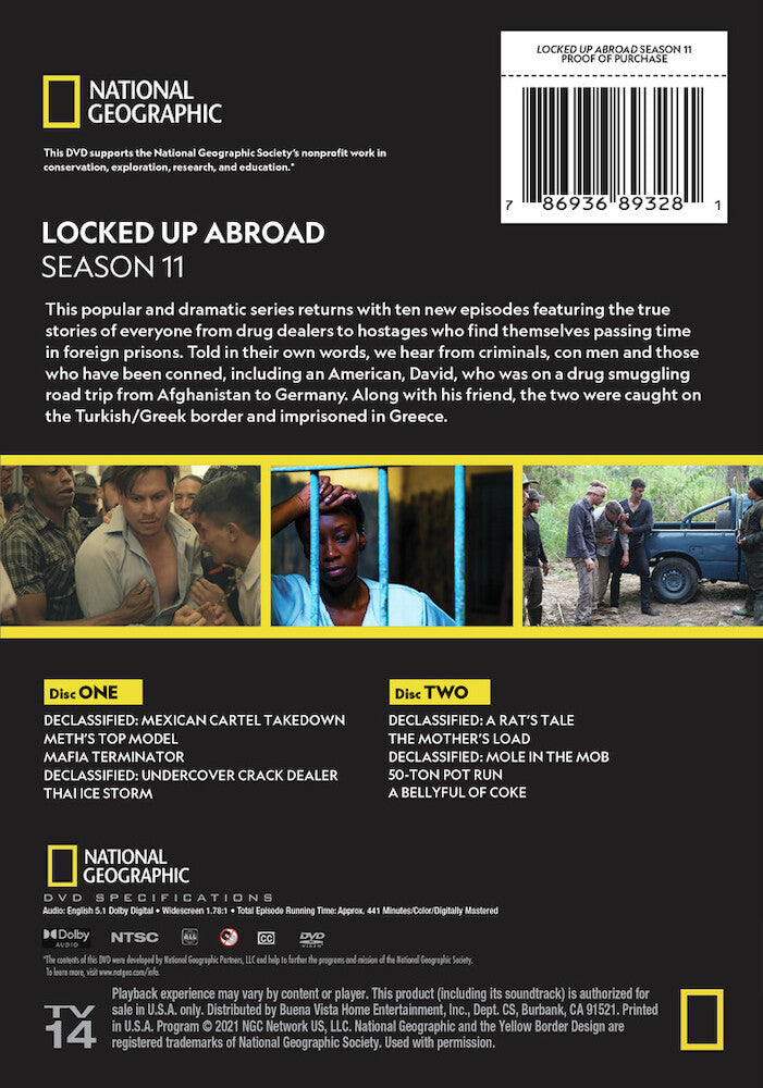 locked up abroad season 11 - Back Panel - DVD