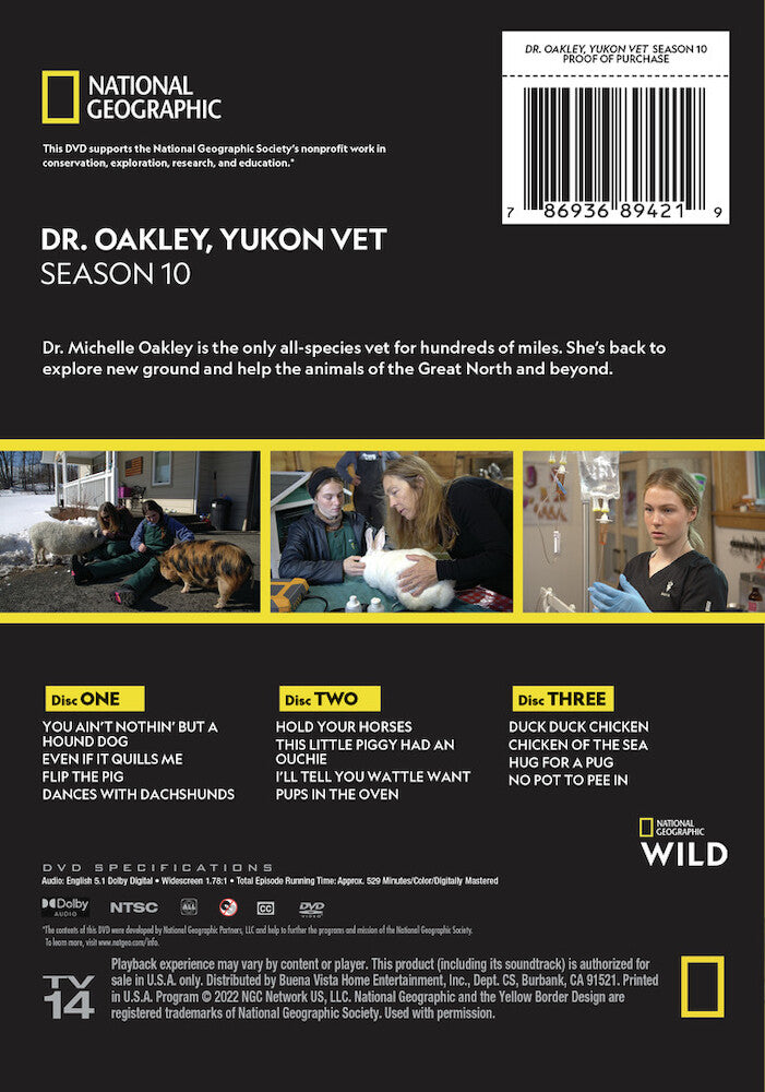 dr. oakley, yukon vet season 10 - Back Panel - DVD