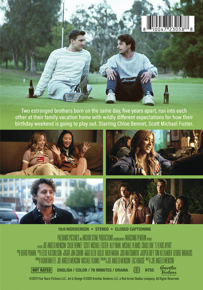 5 years apart - Back Panel - DVD