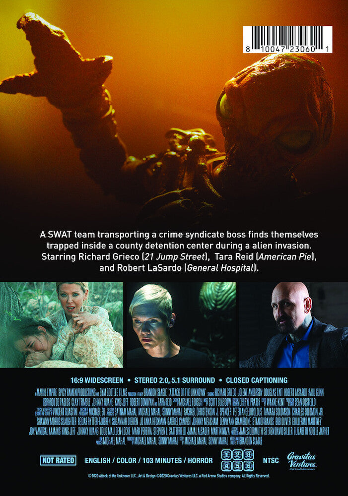 Attack of the Unknown - Back Panel - 