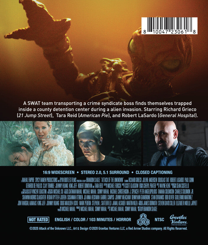 Attack of the Unknown - Back Panel - 