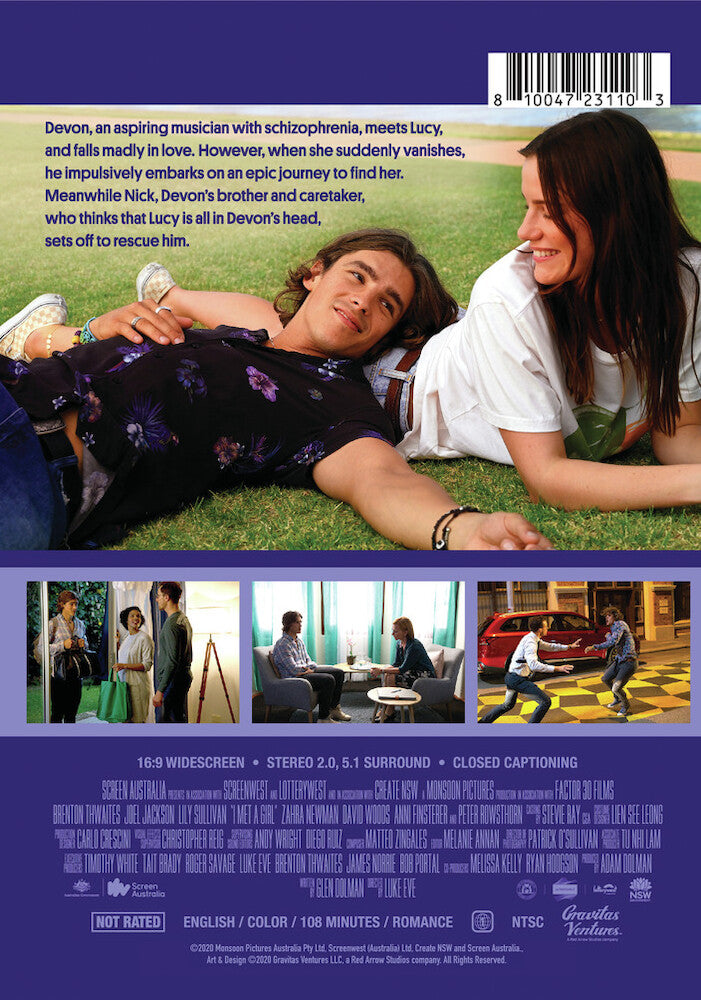 i met a girl - Back Panel - DVD
