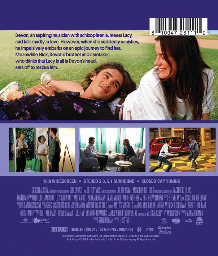 i met a girl - Back Panel - Blu-ray