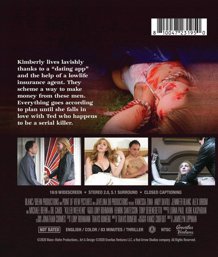 killer weekend (2020) - Back Panel - Blu-ray