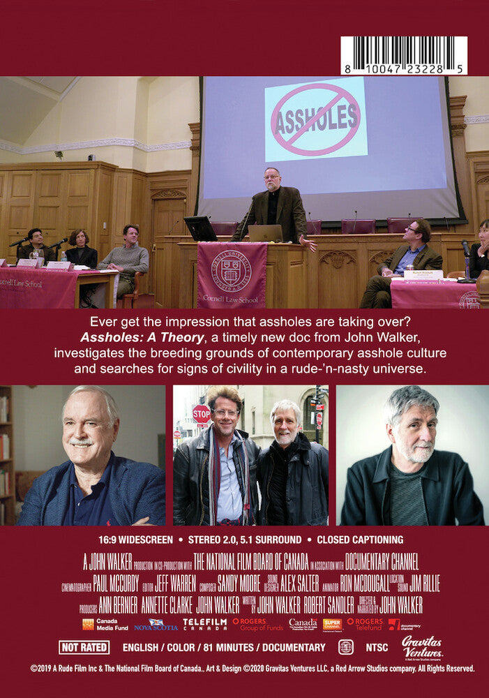 Assholes: A Theory - Back Panel - 