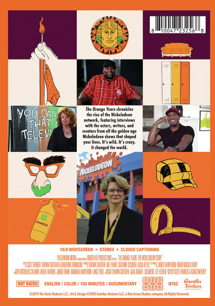 The Orange Years: The Nickelodeon Story - Back Panel - 