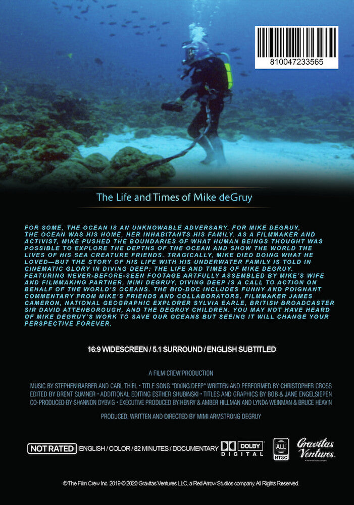 Diving Deep: The Life and Times of Mike deGruy - Back Panel - 