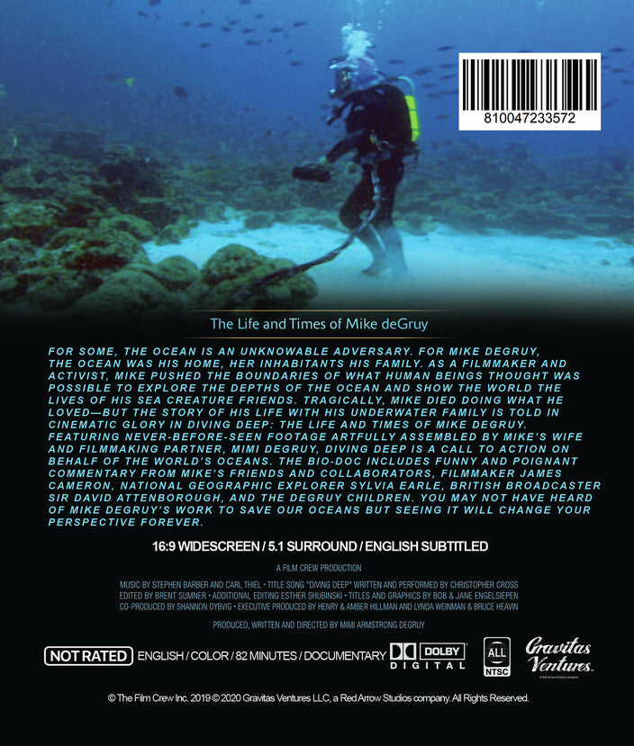 Diving Deep: The Life and Times of Mike deGruy - Back Panel - 