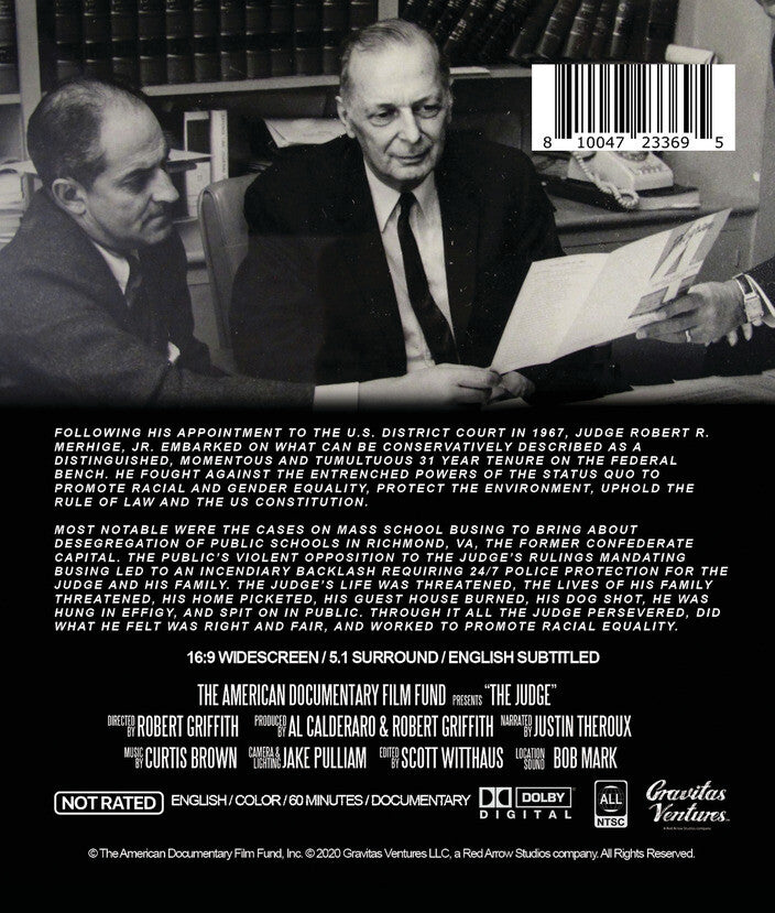 The Judge - Character, Cases, Courage - Back Panel - 