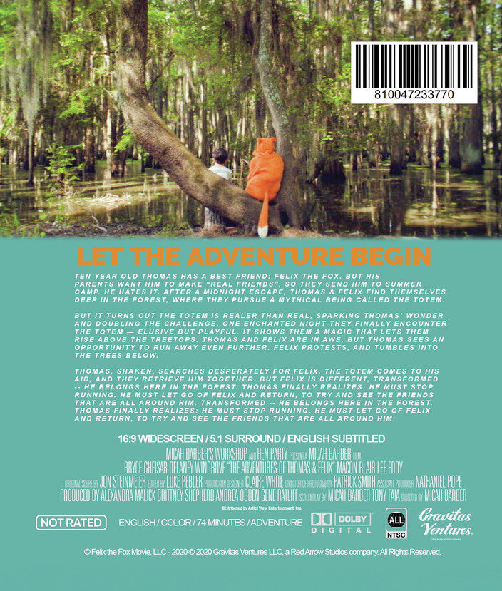 the adventures of thomas and felix - Back Panel - Blu-ray