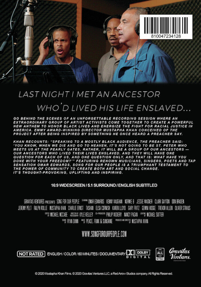 song for our people - Back Panel - DVD