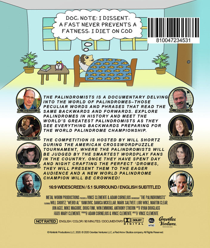 The Palindromists - Back Panel - 