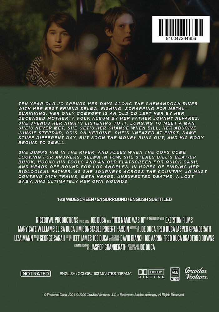 her name was jo - Back Panel - DVD