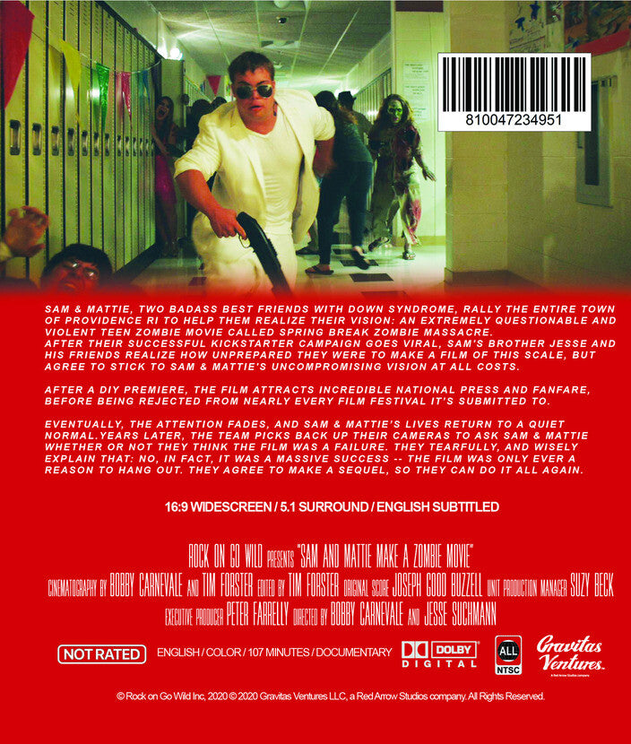 Sam & Mattie Make a Zombie Movie - Back Panel - 