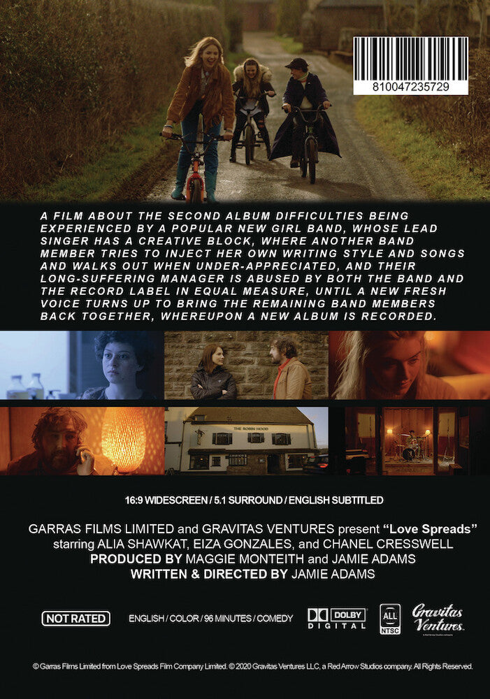 love spreads - Back Panel - DVD