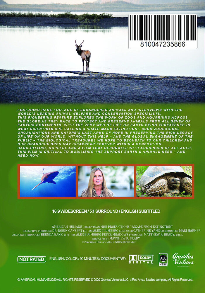 Escape from Extinction - Back Panel - 