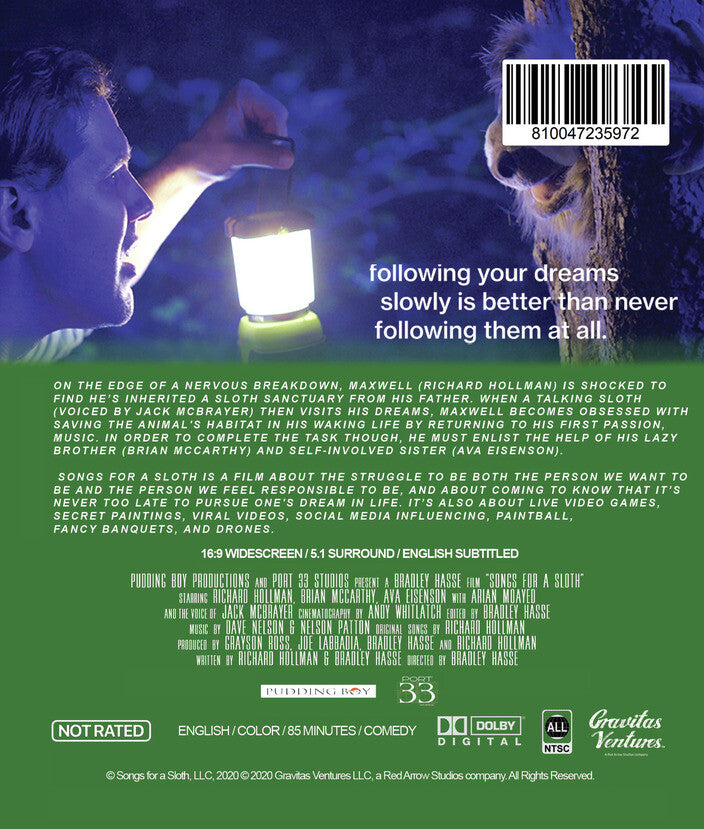 songs for a sloth - Back Panel - Blu-ray