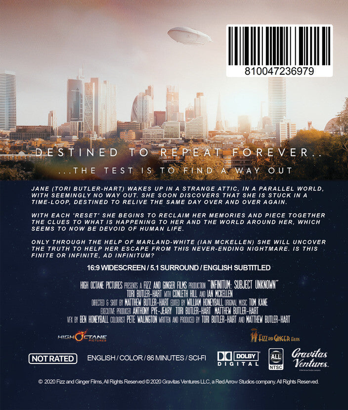 Infinitum: Subject Unknown - Back Panel - 