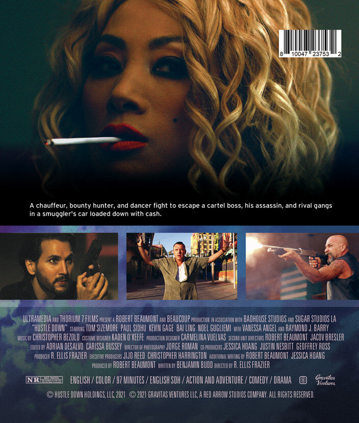 Hustle Down - Back Panel - 