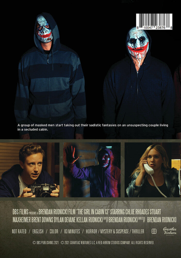 The Girl in Cabin 13 - Back Panel - 