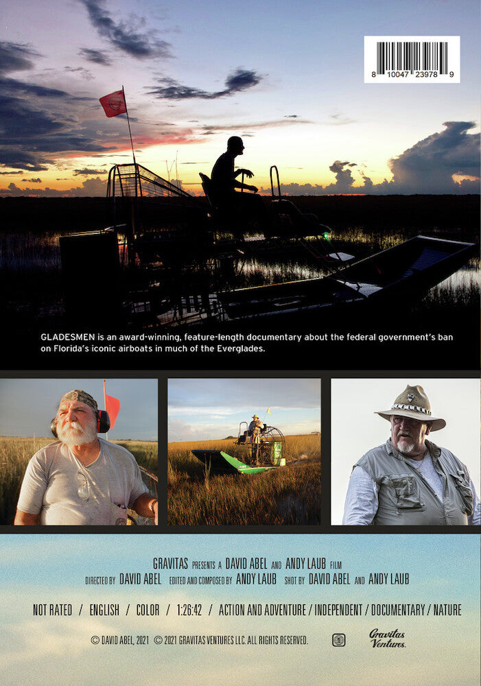 Gladesmen: The Last of the Sawgrass Cowboys - Back Panel - 