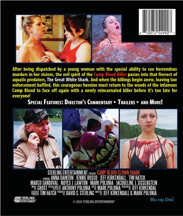 camp blood: clown shark - Back Panel - Blu-ray