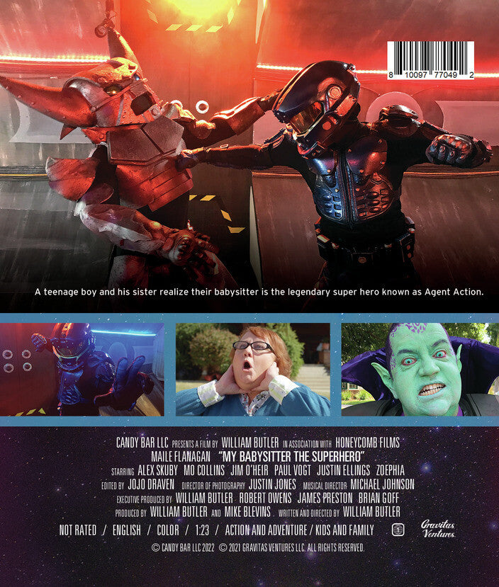 my babysitter the superhero - Back Panel - Blu-ray