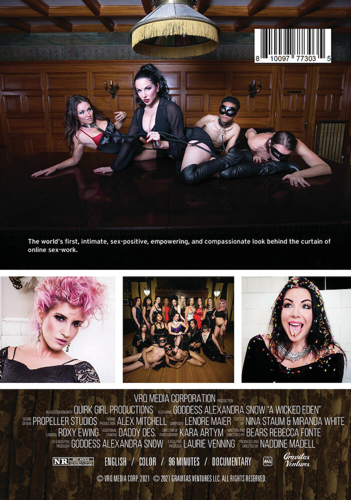 a wicked eden - Back Panel - DVD