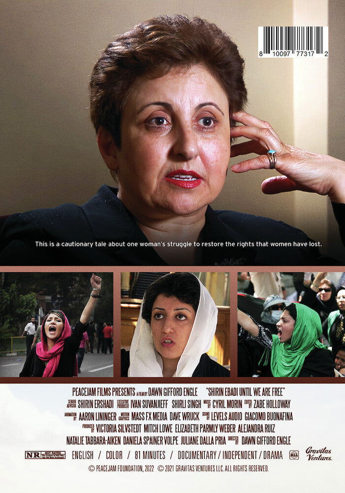 shirin ebadi: until we are free - Back Panel - DVD