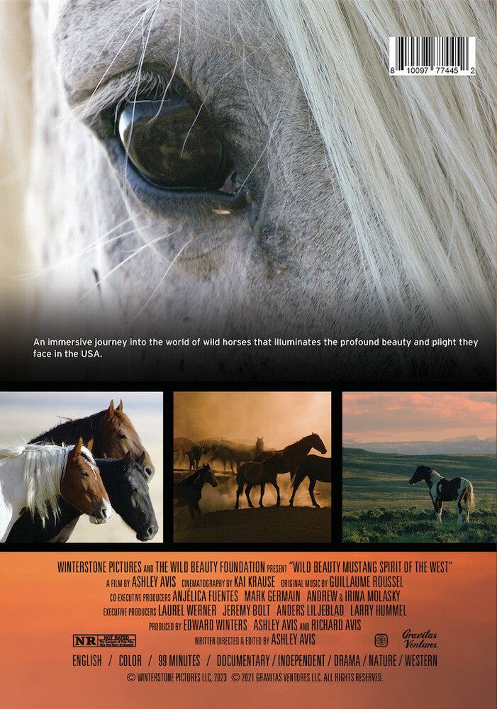 Wild Beauty Mustang Spirit of the West - Back Panel - 