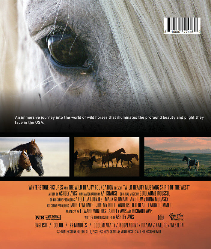 Wild Beauty Mustang Spirit of the West - Back Panel - 