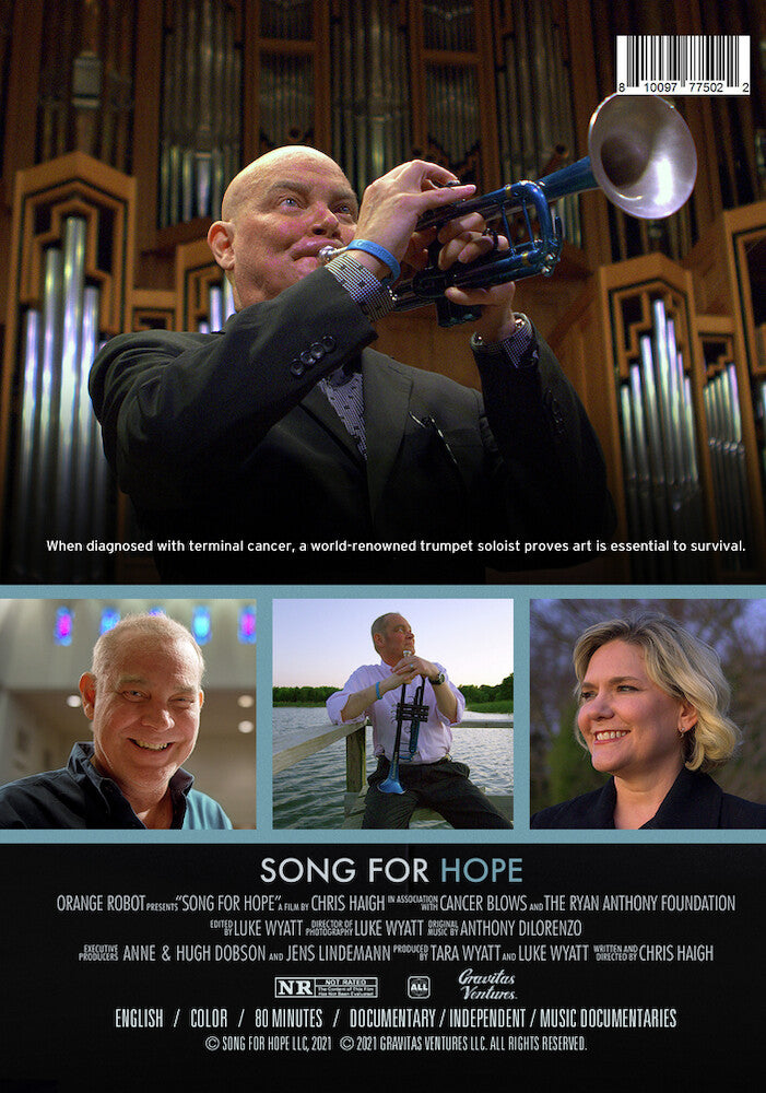 song for hope - Back Panel - DVD