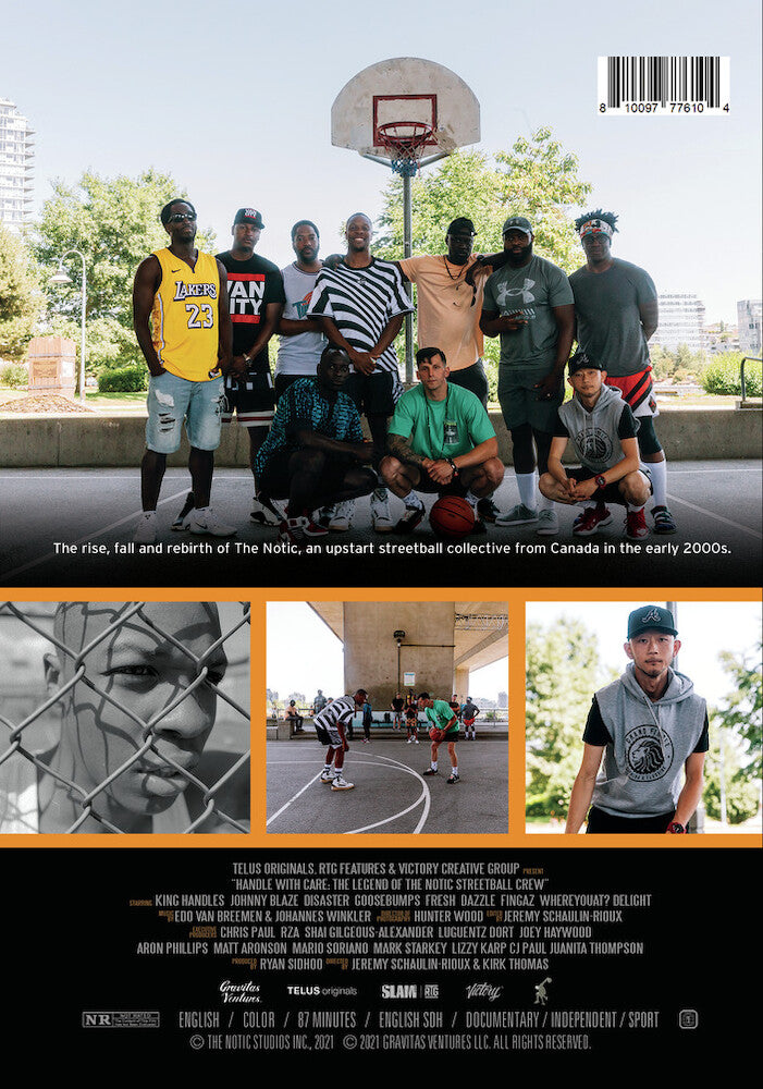handle with care: the legend of the notic streetball crew - Back Panel - DVD
