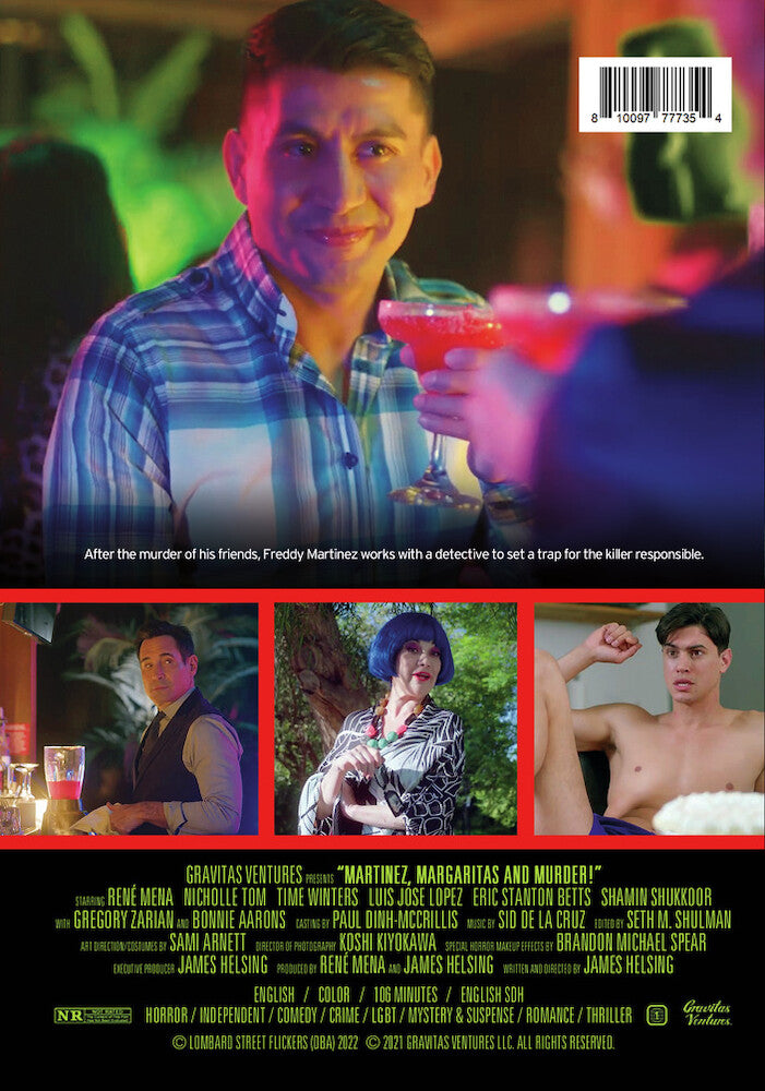 martinez, margaritas and murder! - Back Panel - DVD