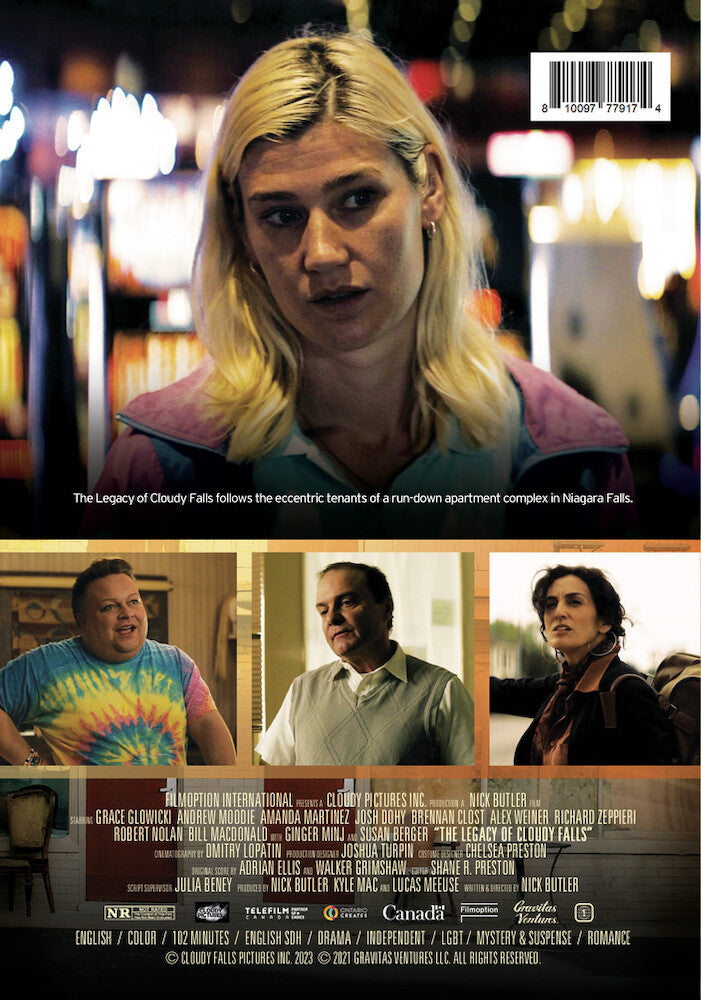 the legacy of cloudy falls - Back Panel - DVD