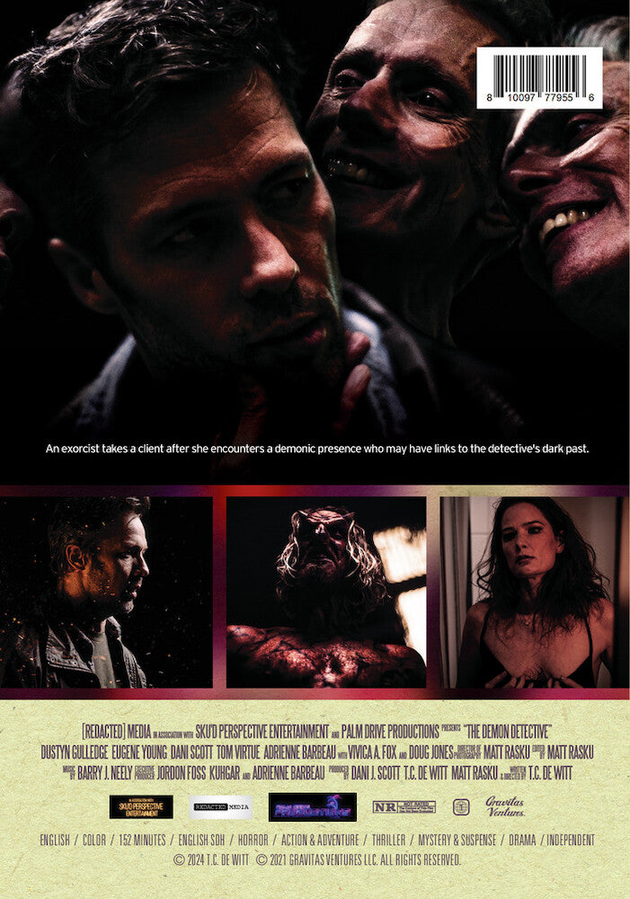 the demon detective - Back Panel - DVD