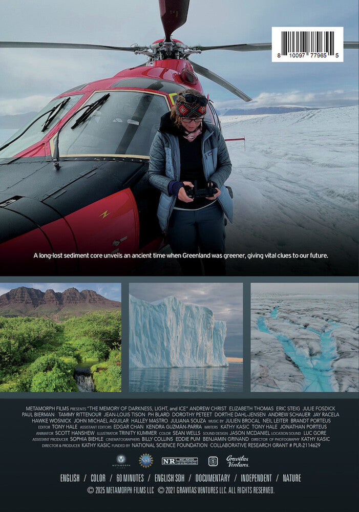 the memory of darkness, light, and ice - Back Panel - DVD