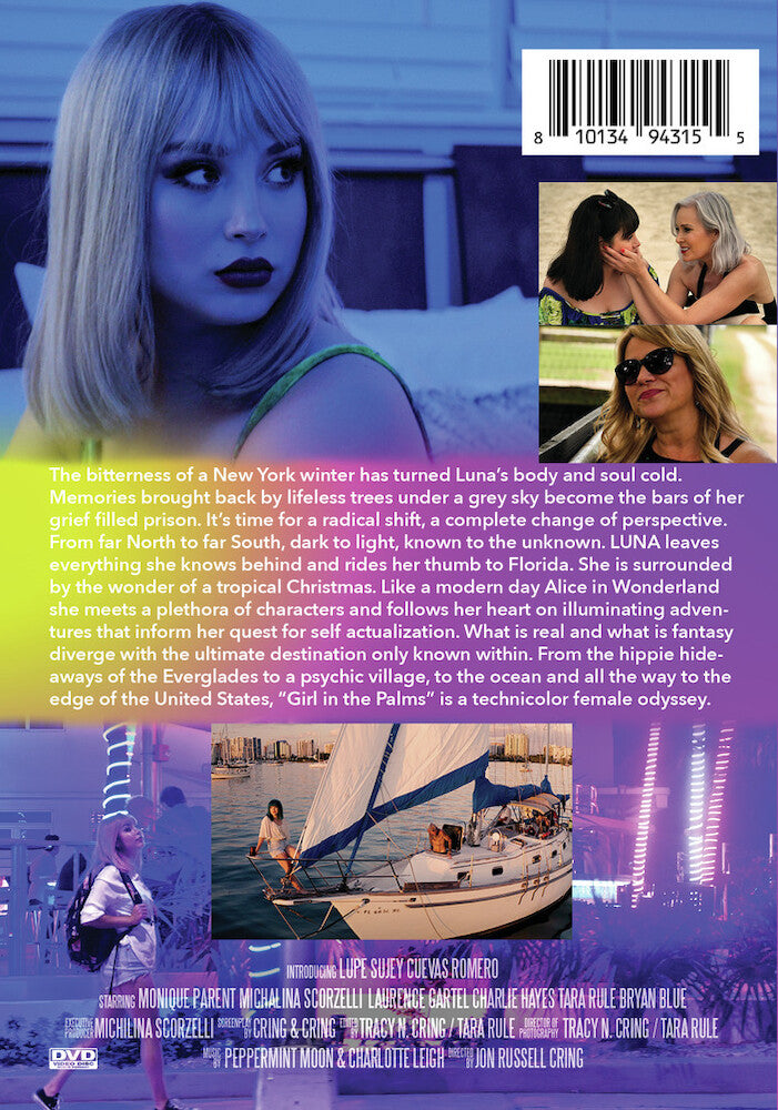 girl in the palms - Back Panel - DVD