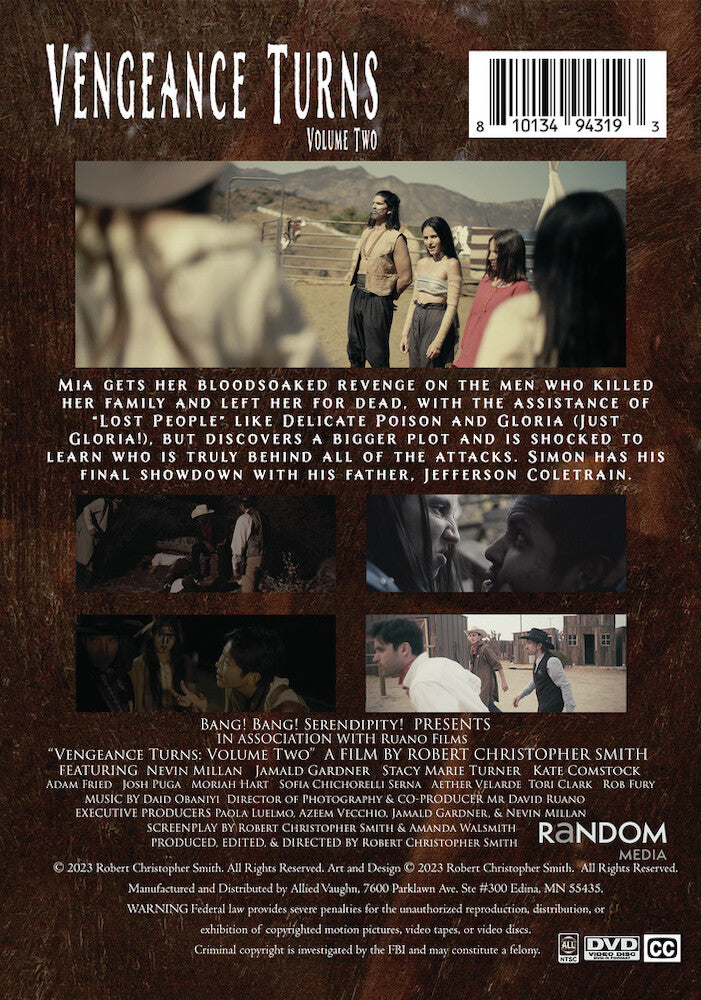 vengeance turns: volume two - Back Panel - DVD