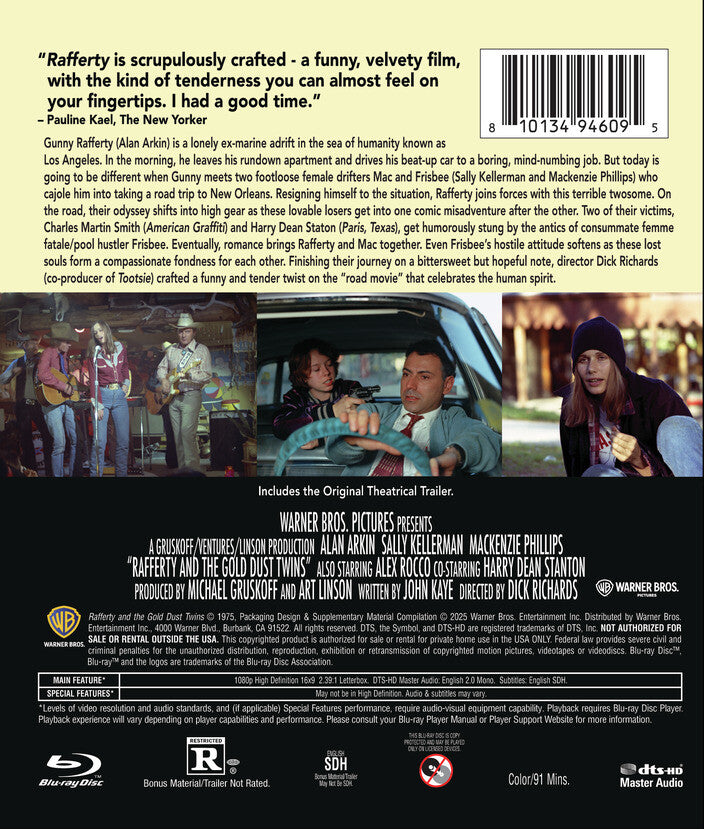 rafferty & the gold dust twins - Back Panel - Blu-ray