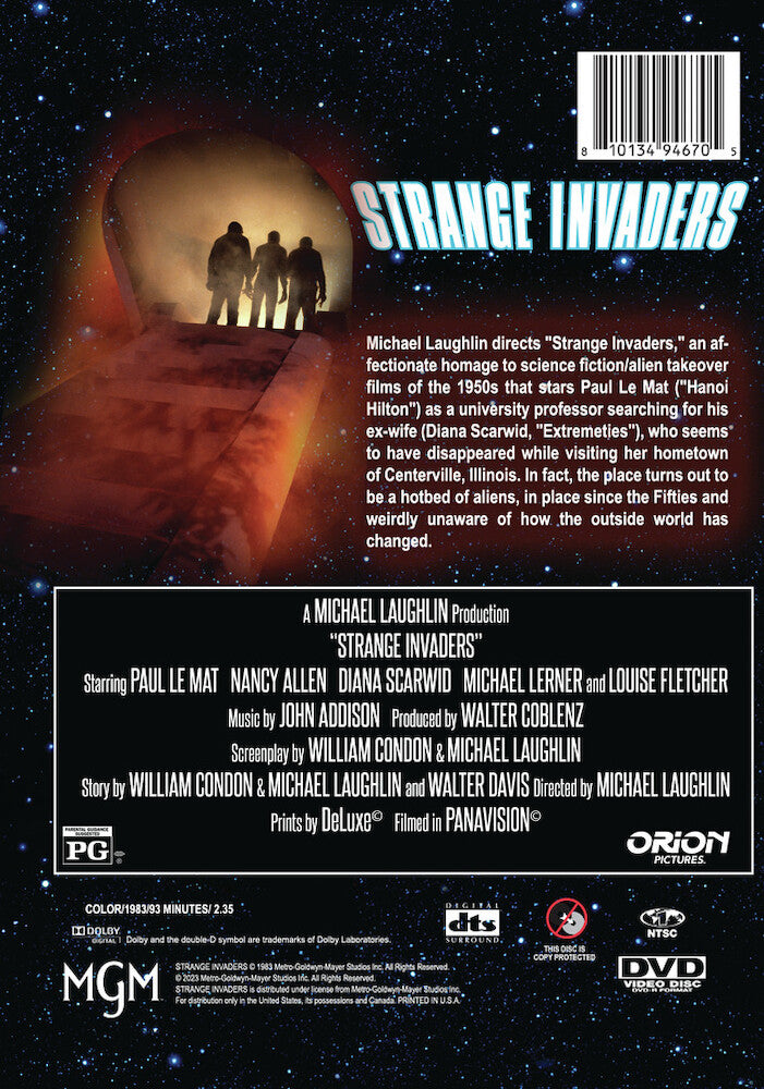 Strange Invaders - Back Panel - 