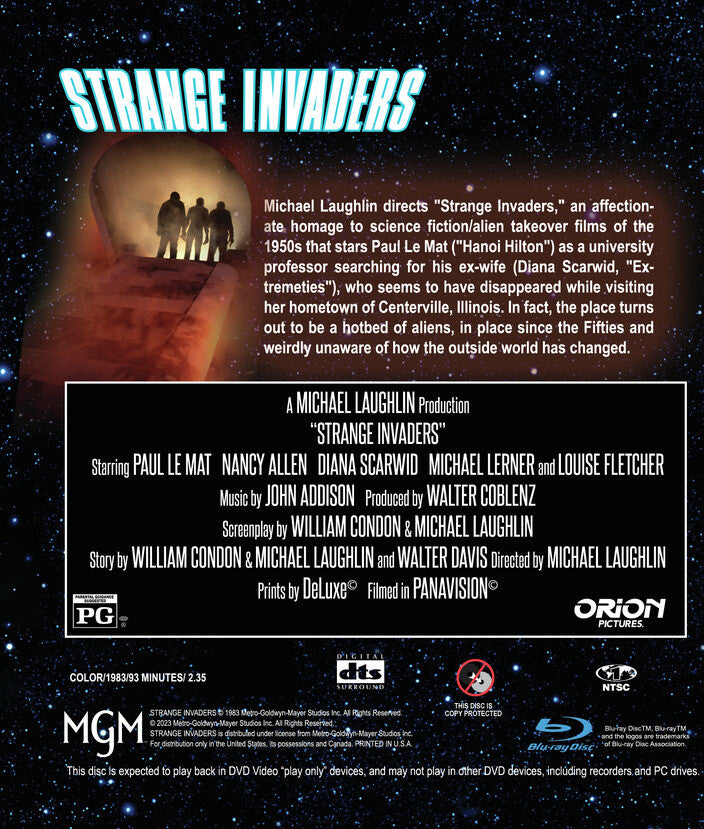 strange invaders - Back Panel - Blu-ray