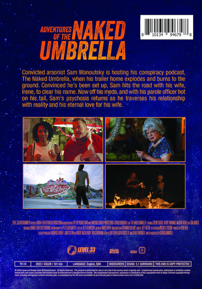 adventures of the naked umbrella - Back Panel - DVD