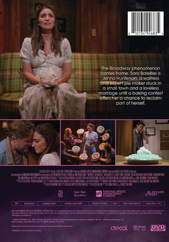 waitress: the musical - Back Panel - DVD