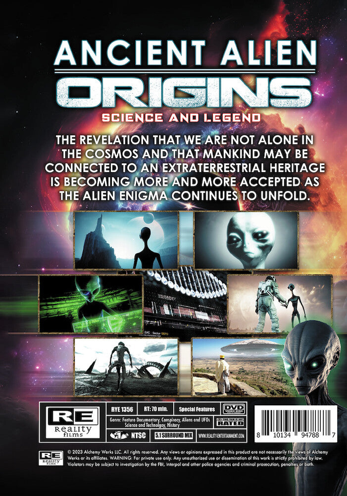 ancient alien origins: science and legend - Back Panel - DVD