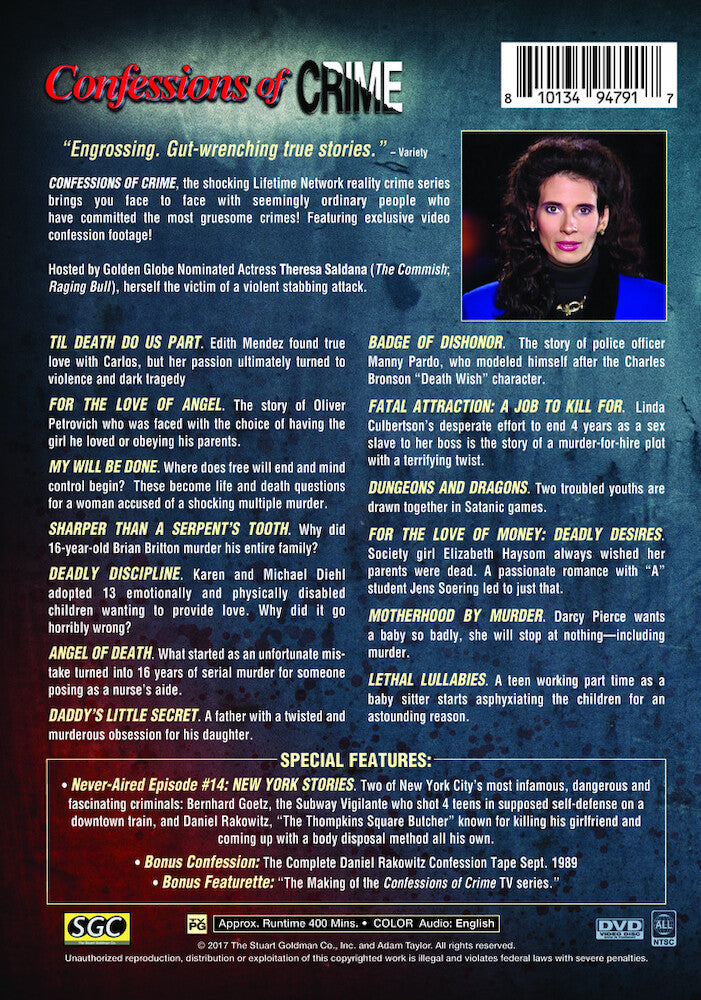 confessions of crime - Back Panel - DVD